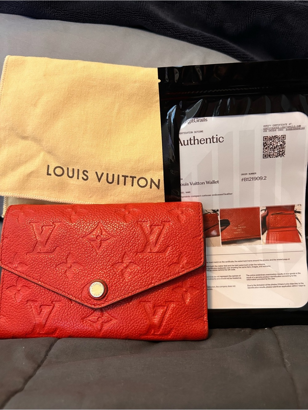 Louis Vuitton Empreinte Curieuse Red Monogram Wallet